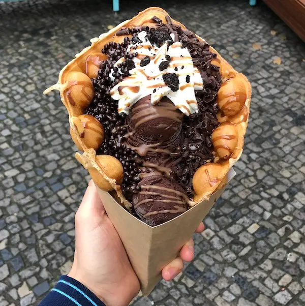 Bubble waffles — dégustation